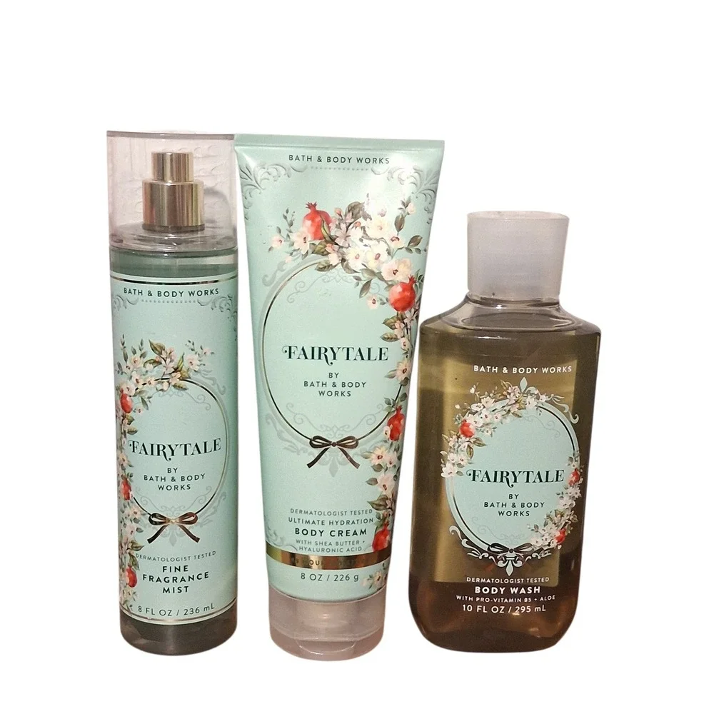 Rare Bath & Body Works Womens Fairytale 3pcs bundle Body Cream Shower Gel & Mist